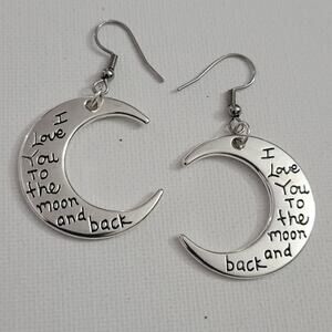 I love you to the moon and back earrings